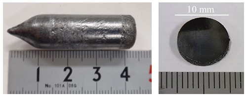 図2 独自のCZTS単結晶技術で作製した単結晶インゴットとウエハー