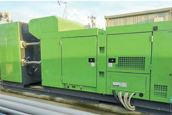図4 CO2供給可能なバイオガス発電機