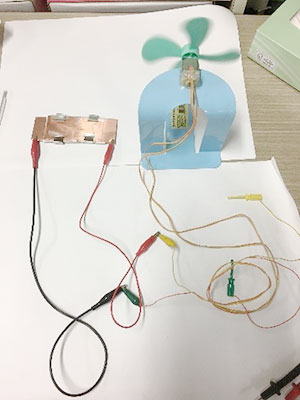 図8　プロペラモーターに接続する。