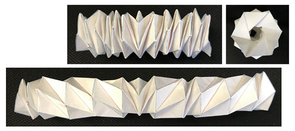 図18 できあがった折り紙構造