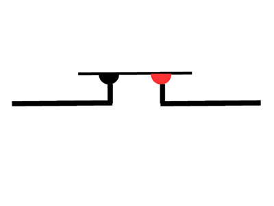 ダイポールアンテナ反対方向に伸ばした２本の直線状の電線→電線に平行な電界を受信