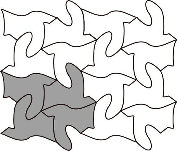 図2：Isohedral Tiling (IH51)の例。